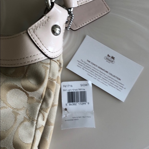 New Coach motif pink and tan purse - Picture 4 of 8